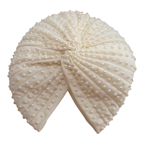 A-Morir Studio Estelle Turban in Pearl