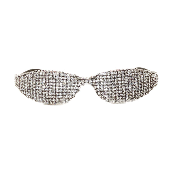 A-Morir Eyewear | JAMES Crystal Mesh Mini Sunglasses - A-Morir Studio
