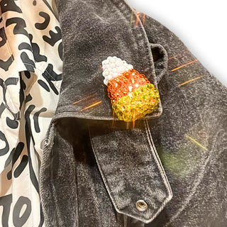 Candy Corn Brooch