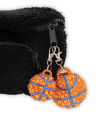 LaBINGBONG Crystal Basketball Bag Charm