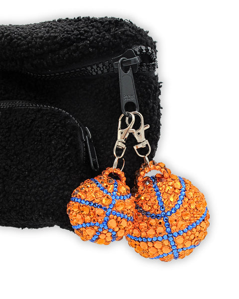 LaBINGBONG Crystal Basketball Bag Charm