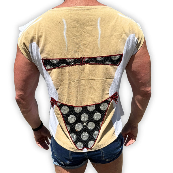 Crystal Polka Dot Bikini Shirt