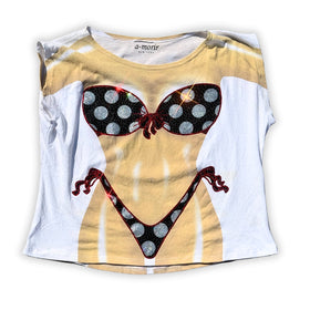 Crystal Polka Dot Bikini Shirt