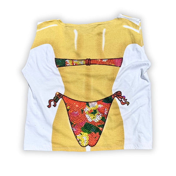 Crystal Tropical Tye Dye Bikini Shirt