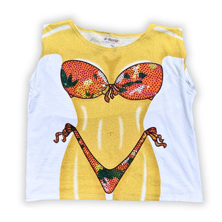Crystal Tropical Tye Dye Bikini Shirt