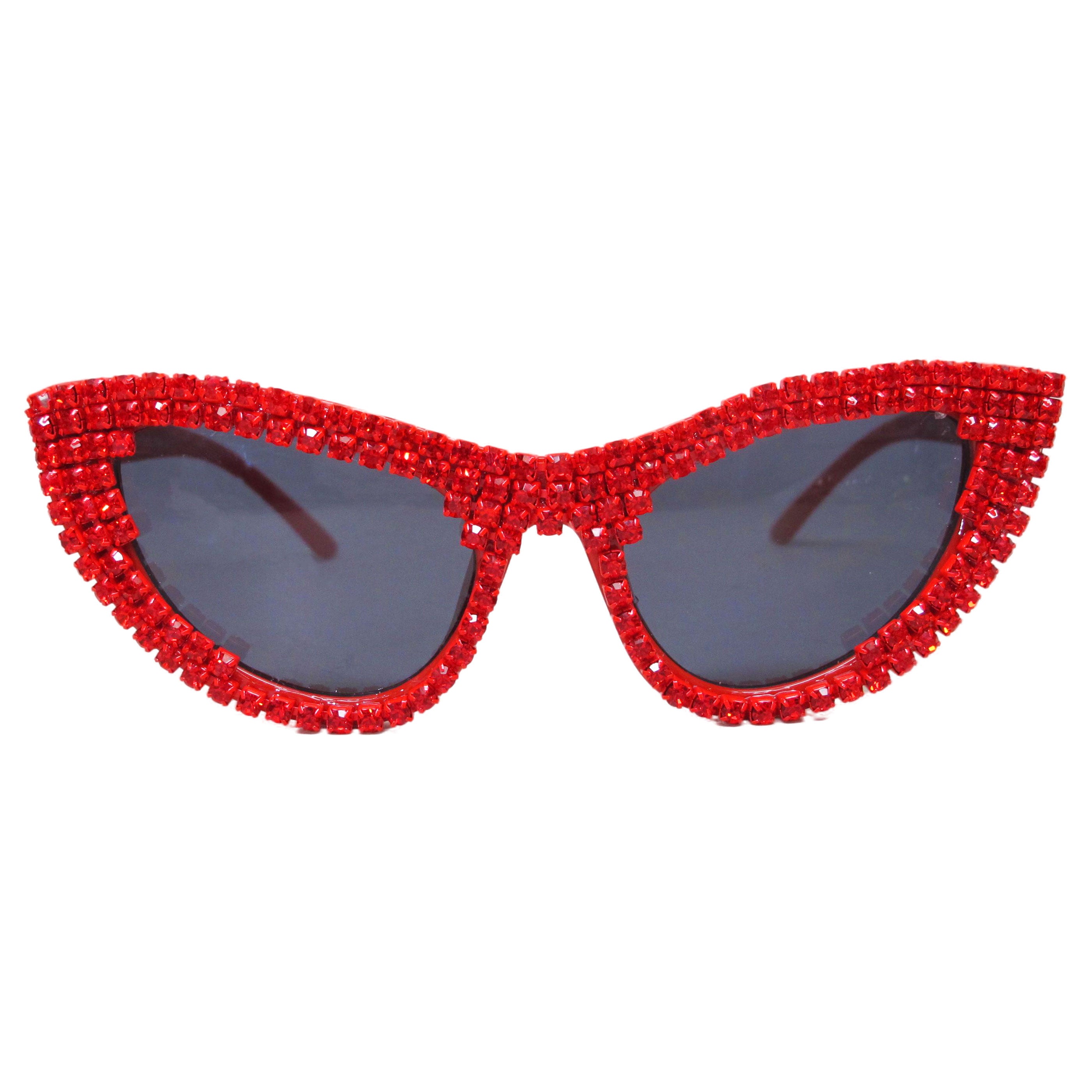 Fashion Crystal Eyewear-Red – It Looks Good On You.com