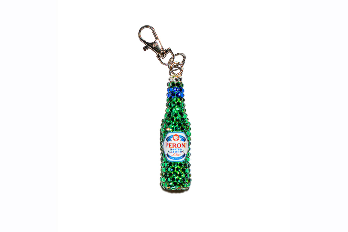 Crystal Peroni Bag Charm