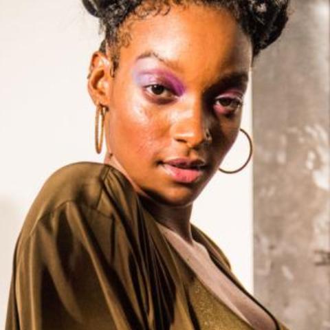 Minima Crystal Hoop - Yellow Gold