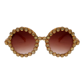 A-Morir Eyewear - Les Round Honey Pearl Frame