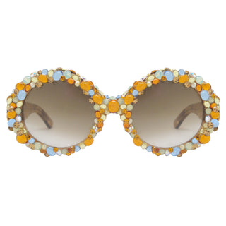 Brill oversized embellished sunglasses