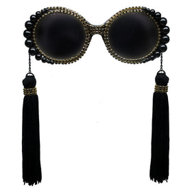 Currie Tassel Oversized Sunglasses