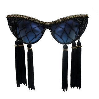 Jett embellished tassels oversize cat eye glasses