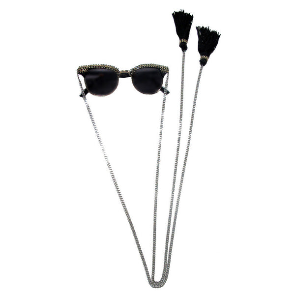 Lita long chain tassel clubmaster