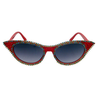 Lori red embellished cat eye