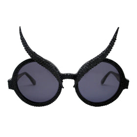 Balzary black horn round sunnies
