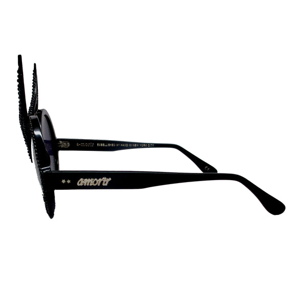 Balzary crystal horn accent round sunnies