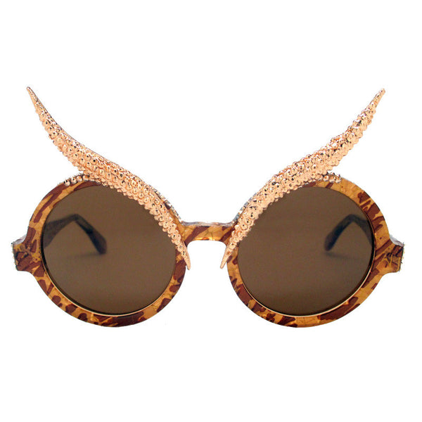 Balzary crystal horn accent tortoise sunnies