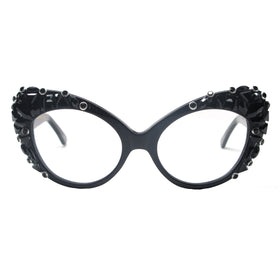Dando adorned retro oversize cat eye