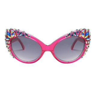 Dando crystal accent oversize cat eye