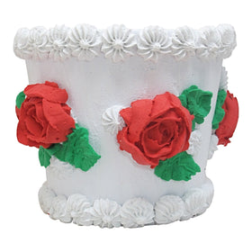 Cake Planter - Red