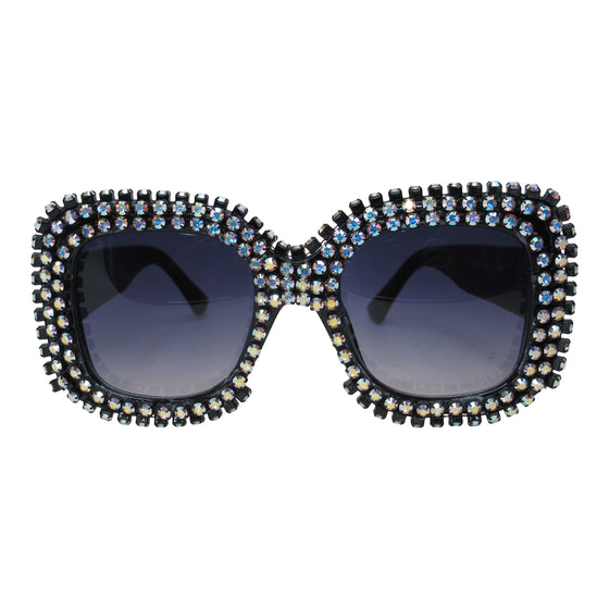 Oversized deals diamante sunglasses