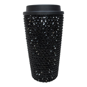 Crystal Travel Coffee Cup - Black