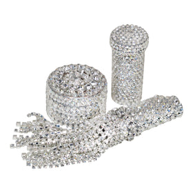 Strassed Smoke Set in Diamante