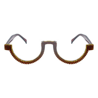 Meyers embellished lenseless half frames