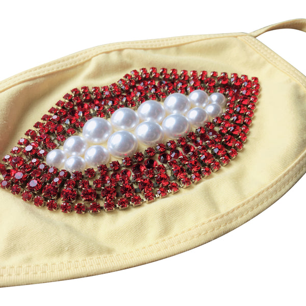 Surreal Crystal And Pearl Lip Mask - Yellow