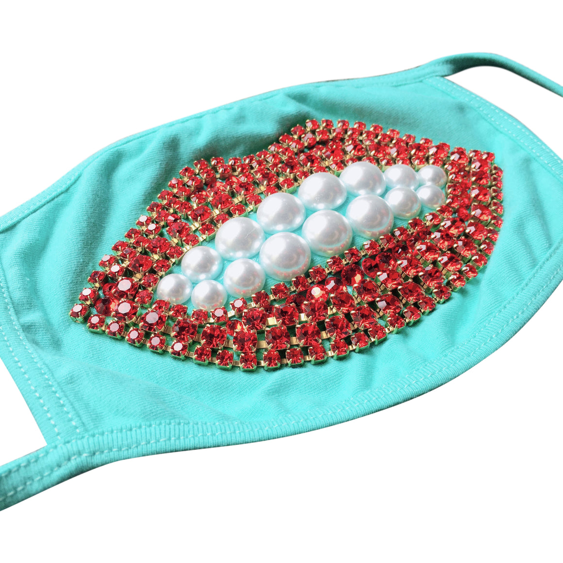 Surreal Crystal And Pearl Lip Mask - Turquoise