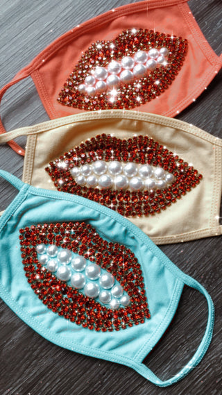 Surreal Crystal And Pearl Lip Mask - Turquoise