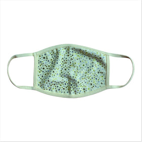 Yellow Crystal Face Mask