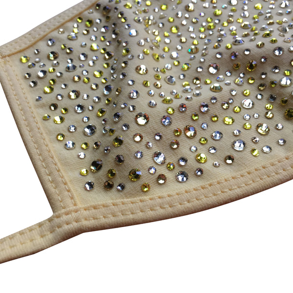 Yellow Crystal Face Mask