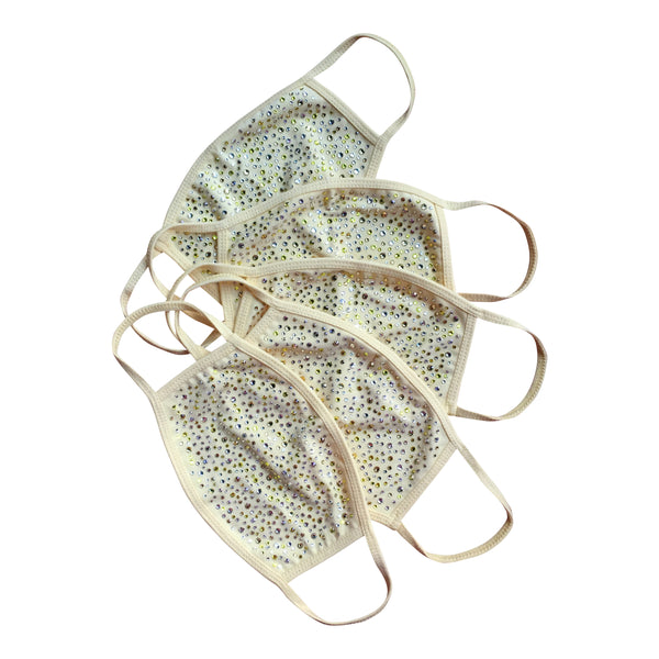 Yellow Crystal Face Mask