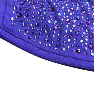 Purple Cotton Crystal Face Mask