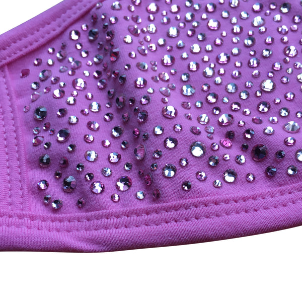 Pink Crystal Face Mask