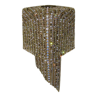 Zsa Zsa Gilded Crystal Tissue Box Cover